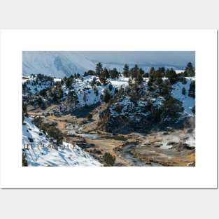 Snowy Hot Creek Posters and Art